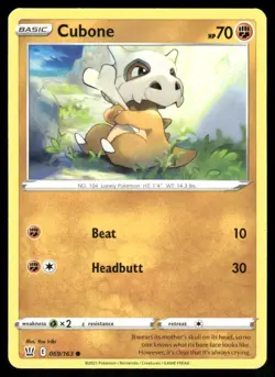 Cubone 069/163 - Battle Styles - Common NM - Image 1