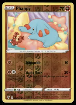 Phanpy 086/185 - Vivid Voltage - Reverse Holo Common NM - Image 1