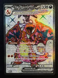 Charizard ex 215/197 - Ultra Rare - Obsidian Flames LP - Image 1