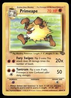 Primeape 43/64 - Jungle - Unlimited Uncommon LP - Image 1