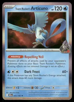 Team Rocket's Articuno 051/182 - Destined Rivals - Holo Rare NM - Image 1