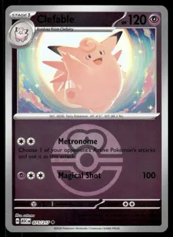 Clefable (Love Ball) 075/217 - Holo Ascended Heroes - Uncommon NM - Image 1