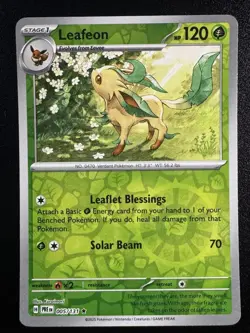Leafeon 005/131 Holo Rare Prismatic Evolutions Pokemon Reverse Holo Near Mint - Image 1