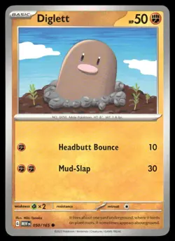 Diglett 050/165 - 151 - Common NM - Image 1