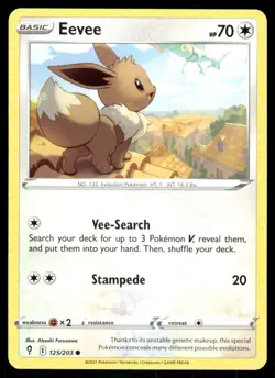 Eevee 125/203 - Evolving Skies - Common NM - Image 1