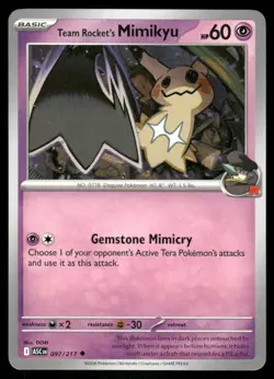 Team Rocket's Mimikyu 097/217 - Ascended Heroes - Uncommon NM - Image 1