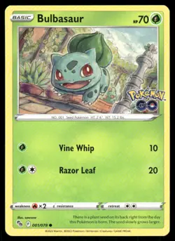 Bulbasaur 001/078 - Pokemon GO - Common MP - Image 1