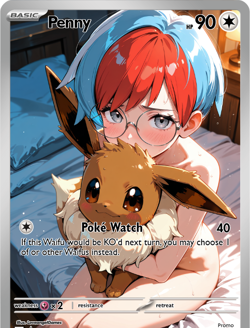 LoveangelGames-Season 2- Custom Card- Waifu Universe-Penny Watch - Image 1