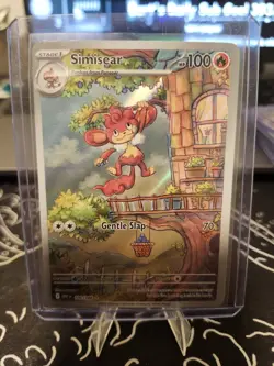 Simisear IR Illustration Pokemon White Flare Holo Card 100/086 NM/M Condition - Image 1