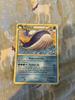Pokemon TCG Wailord Card 31/102 Rare HGSS Triumphant - Image 1