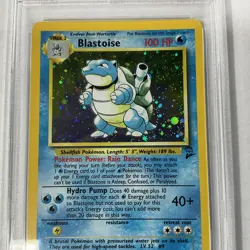 2000 POKEMON BASE SET 2 #2 BLASTOISE-HOLO PSA 8 - Image 3