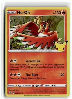 2021 Pokemon Sword & Shield - Celebrations Ho-Oh #001/025 - Image 1