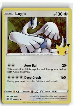 2021 Pokemon Sword & Shield - Celebrations Lugia #22/025 - Image 1