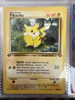 Pokemon, Pikachu Spark Basic Pokemon 50 HP, LV14, #25, 60/64 1995 - Image 1