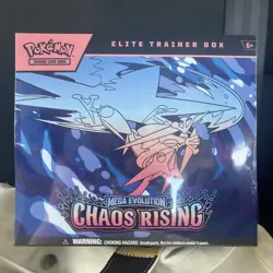 Pokemon TCG Mega Evolution Chaos Rising Elite Trainer Box ETB IN HAND - Image 1