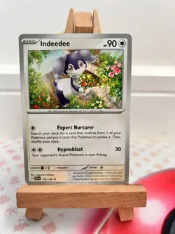 Indeedee 153/198 NON HOLO RARE Scarlet & Violet Base Set PROMO Pokemon TCG - Image 1