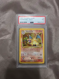 1999 Charizard Pokemon Base Set Unlimited 4/102 Holo PSA 7 - Image 1
