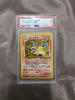 1999 Charizard Pokemon Base Set Unlimited 4/102 Holo PSA 7 - Image 3