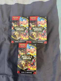 Pokemon Mega Evolution: Perfect Order Booster Bundle x3 - Image 1