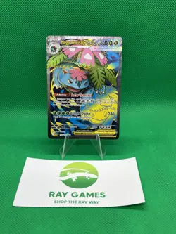 Pokemon TCG Mega Venusaur ex 155/132 Mega Evolution Full Art Holo NM - Image 1