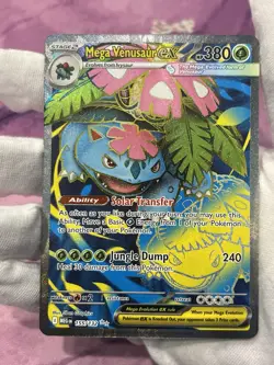 Pokemon TCG Mega Venusaur ex 155/132 Mega Evolution Full Art Holo NM - Image 3