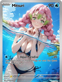 LoveangelGames-Season 2- Custom Card- Waifu Universe-Mitsuri-Sunsplash - Image 1