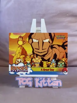 1999 Topps Pokemon - A Great Day- #58 - Non-Holo - Pikachu's Vacation TCGKITTEN - Image 1