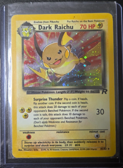 2000 Pokemon TCG Team Rocket Dark Raichu 83/82 Holo Rare NM Near Mint - Image 1