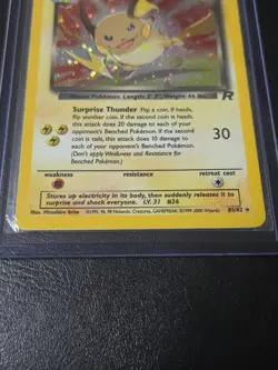 2000 Pokemon TCG Team Rocket Dark Raichu 83/82 Holo Rare NM Near Mint - Image 4