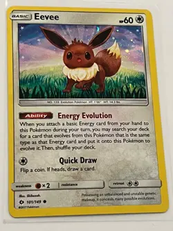 Eevee (Cosmos Holo) 101/149 Holofoil Pokemon TCG NM - Image 1