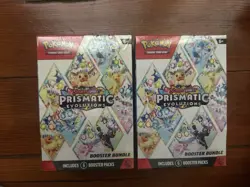 Pokemon TCG 2-Box Booster Bundle: Scarlet & Violet Prismatic Evolutions (2025) - Image 1