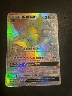Pokemon Guardians Rising Vikavolt GX Hyper Rainbow Rare Card 152/145 - Image 1