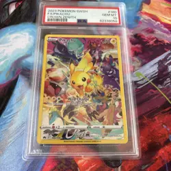 2023 Pokemon SWSH Crown Zenith Pikachu Card #160 PSA 10 - Image 2