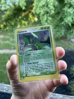 Pokemon TCG EX Sandstorm Cacturne Holo Rare Card 2/100 LP+ Condition - Image 3