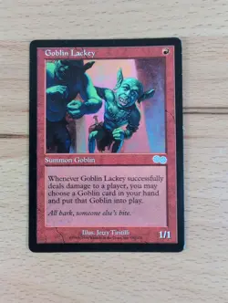 MTG Goblin Lackey Urza's Saga Regular Uncommon - Image 1