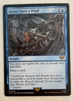 1x Borne Upon a Wind LTR #44 The Lord of the Rings Tales of Middle-Earth MTG - Image 1