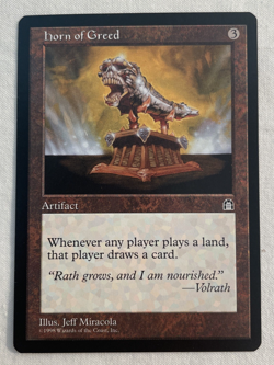 1x Horn of Greed Stronghold MTG Magic the Gathering NM - Image 1