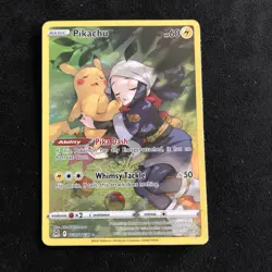 Pokemon Pikachu TG05/TG30 Lost Origin Trainer Gallery Ultra Rare Holo - Image 1