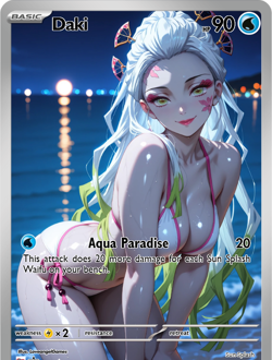 LoveangelGames-Season 2- Custom Card- Waifu Universe- Daki -Sunsplash - Image 1