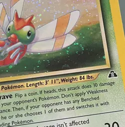SWIRL Yanma 17/75 Neo Discovery Holo Pokemon NM 💎 Vintage - Image 2