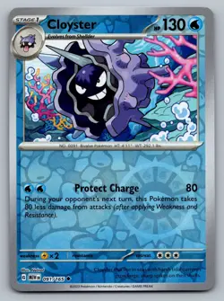 Pokemon TCG SV: Scarlet & Violet 151 Cloyster 091/165 Reverse Holo - Image 1