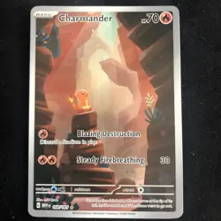 Pokemon TCG Charmander 168/165 S&V 151 Illustration Rare - Image 1