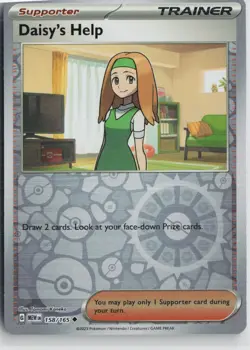 NM Daisy's Help 158/165 Uncommon 151 Pokemon Reverse Holo - Image 1