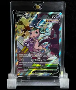 2021 MEW V • 251/264 • FUSION STRIKE - FULL ART • POKEMON SWORD & SHIELD NM HOLO - Image 1