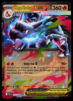 Mega Charizard X ex 013/094 Double Rare Phantasmal Flames Pokemon Holo Near Mint - Image 1