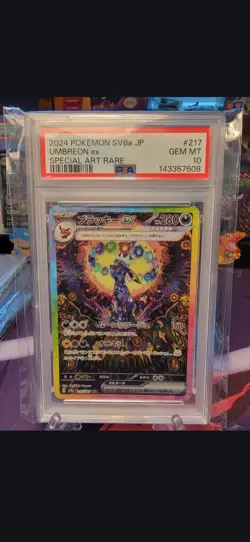 Pokemon Umbreon EX #217 Terastal Festival Japanese PSA 10 Gem Mint - Image 1