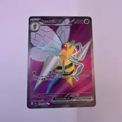 Beedrill ex 098/086 ME04: Chaos Rising Ultra Rare Pokemon NM - Image 1