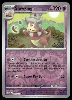 Slowking 58/142 - Stellar Crown - Reverse Holo Uncommon NM - Image 1