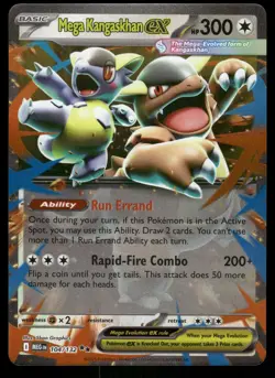 Mega Kangaskhan ex 104/132 - Mega Evolution - Holo Double Rare NM - Image 1