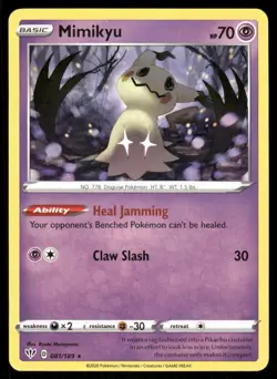 Mimikyu 081/189 - Darkness Ablaze - Rare NM - Image 1